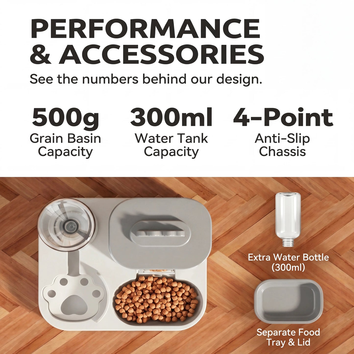 Effortless 2-In-1 Gravity Pet Feeder & Water Dispenser | No Plugs, No Hassle